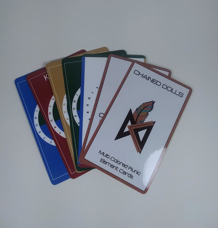 Multi-Colored Runic Element Cards by Chained Dolls