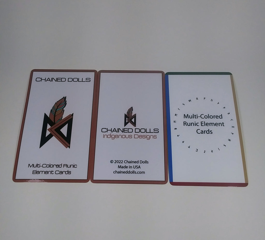 Multi-Colored Runic Element Cards by Chained Dolls