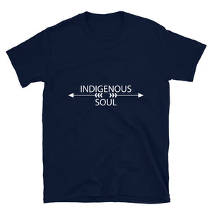 Indigenous Soul Arrows Navy T-shirts by Chained Dolls