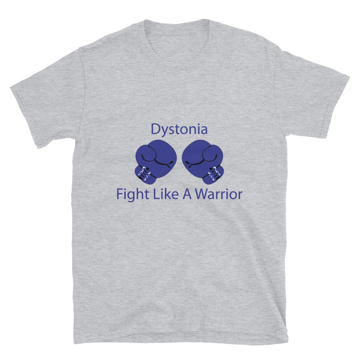 Dystonia Fight Like A Warrior Sport Grey T-shirts by Chained Dolls