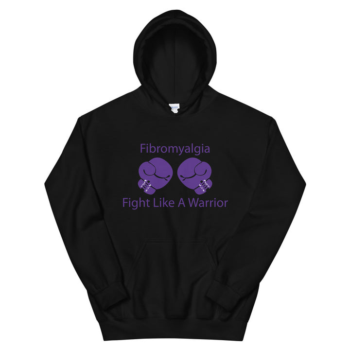 Fibromyalgia Fight Like A Warrior Black Hoodies by Chained Dolls
