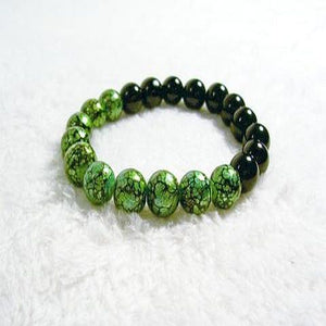 New | Green and Black Stretch Bracelets