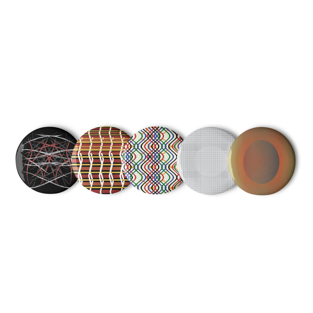 Abstract 2.25 inch Button Pack 2 by Chained Dolls