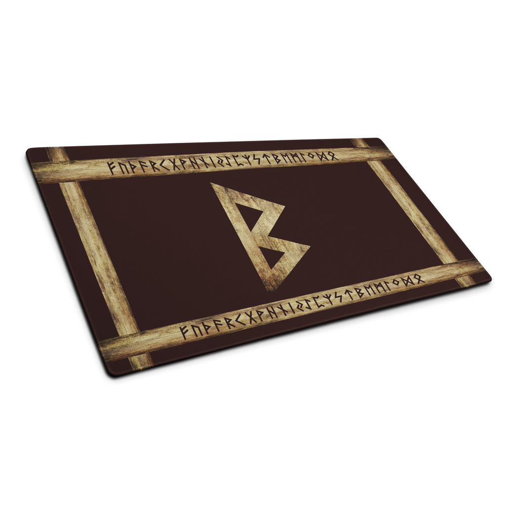 Berkana Brown Grunge Gaming Mouse Pad by Chained Dolls
