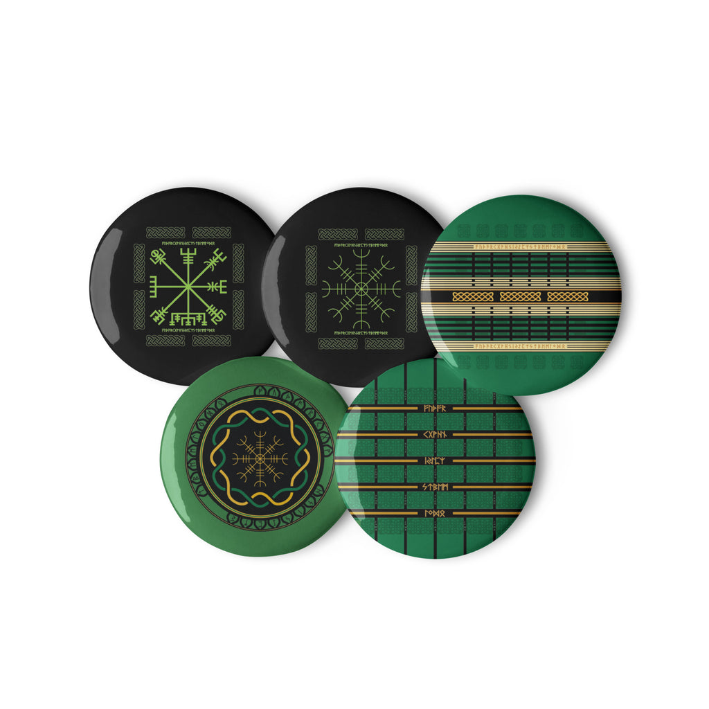 Celtic Runes 2.25 inch Button Pack by Chained Dolls