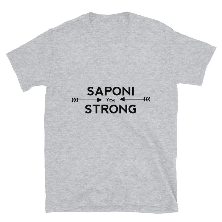 Saponi Strong Arrows Sport Grey Unisex T-shirt by Chained Dolls