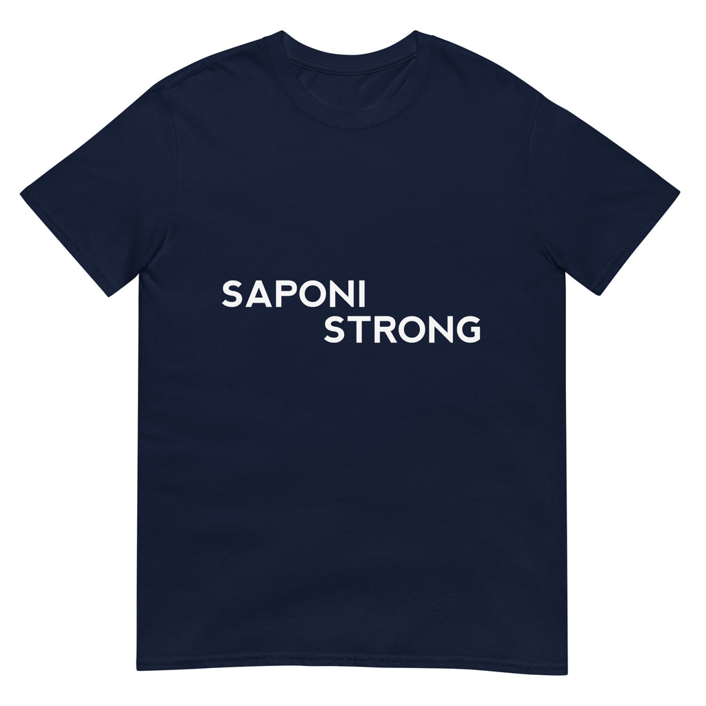Saponi Strong Navy Unisex T-shirt by Chained Dolls