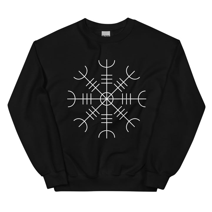 Aegishjalmr Black Unisex Sweatshirt by Chained Dolls
