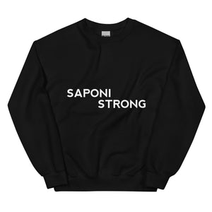 Saponi Strong Black Unisex Sweatshirt by Chained Dolls