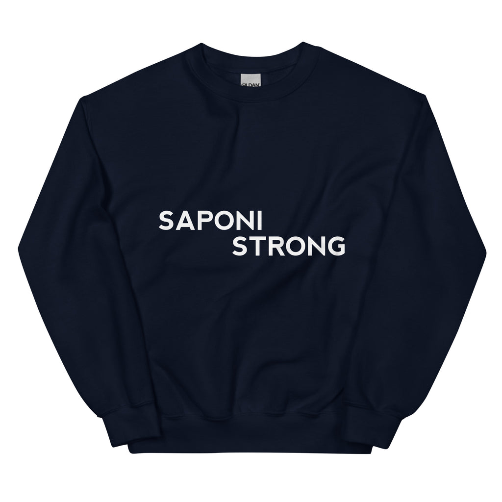 Saponi Strong Navy Unisex Sweatshirt by Chained Dolls