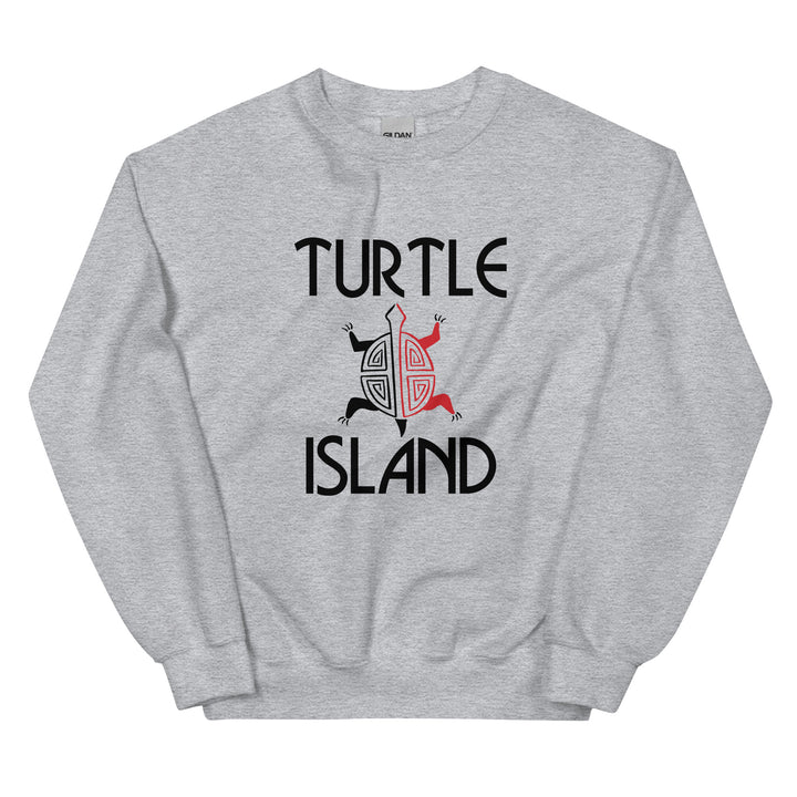 Turtle Island Sport Grey Unisex Sweatshirt by Chained Dolls