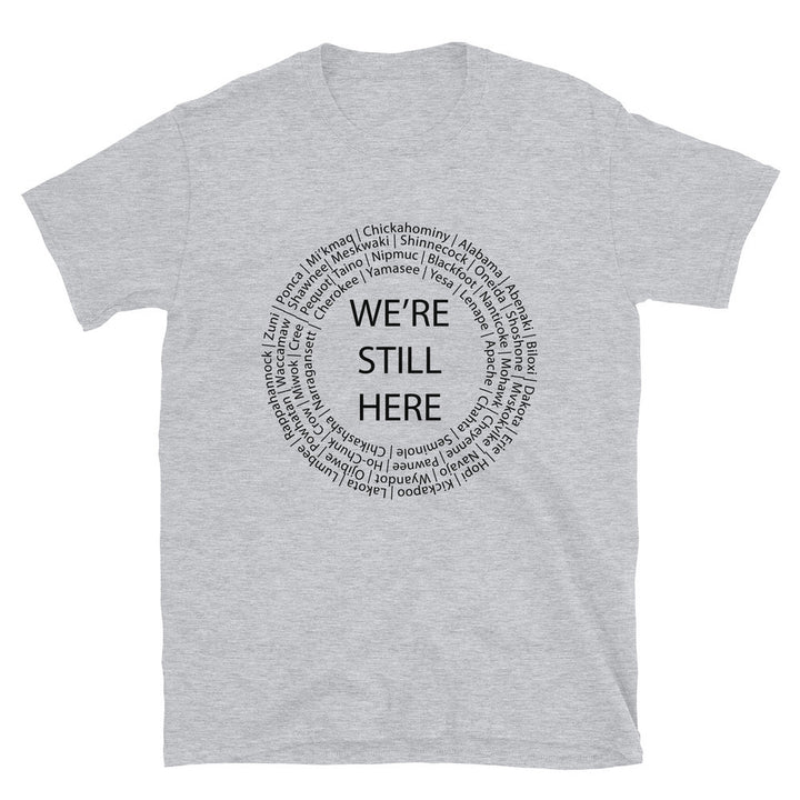 We're Still Here Sport Grey T-shirt by Chained Dolls