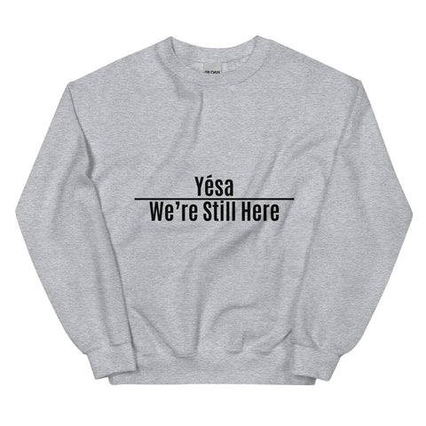 Yesa We're Still Here Sport Grey Sweatshirt by Chained Dolls