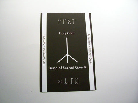 Chalc Black and White Altar Card by Chained Dolls