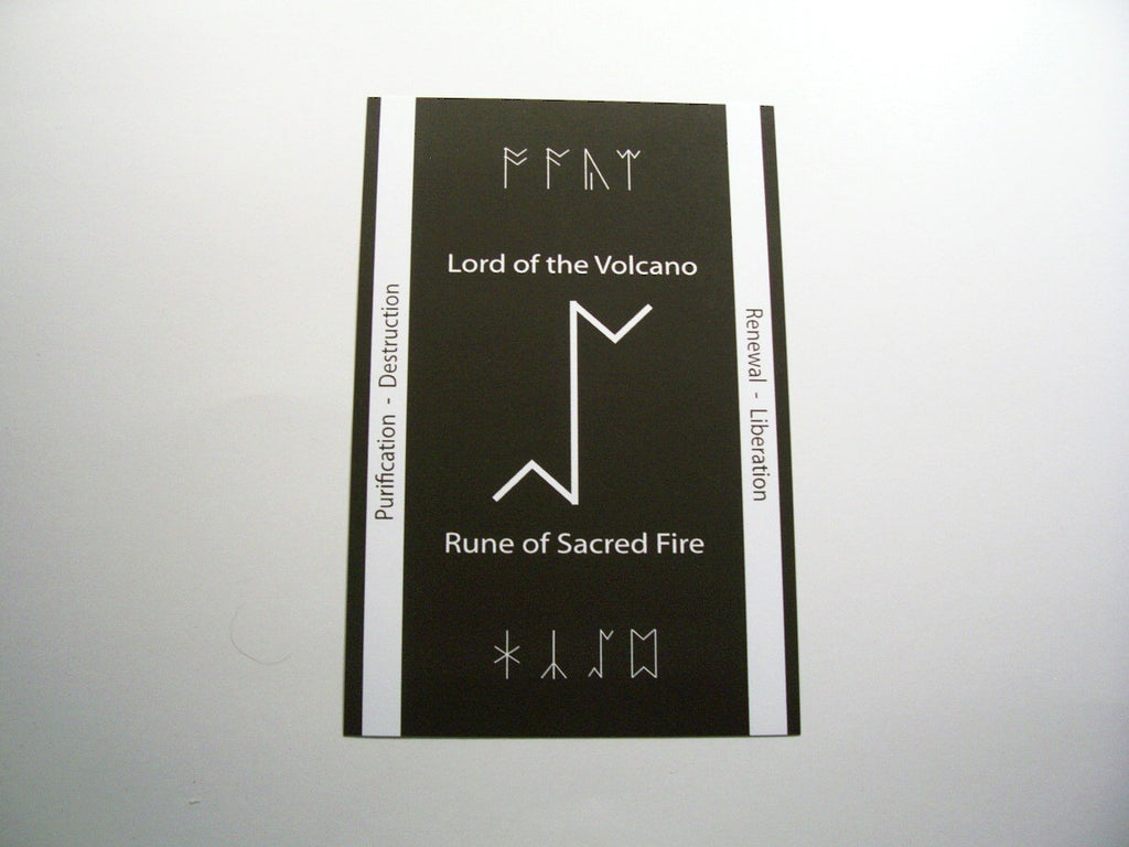 Cweorth Black and White Altar Card by Chained Dolls