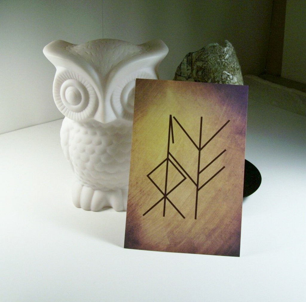 Ancestral Power Bind Rune Altar Card by Chained Dolls