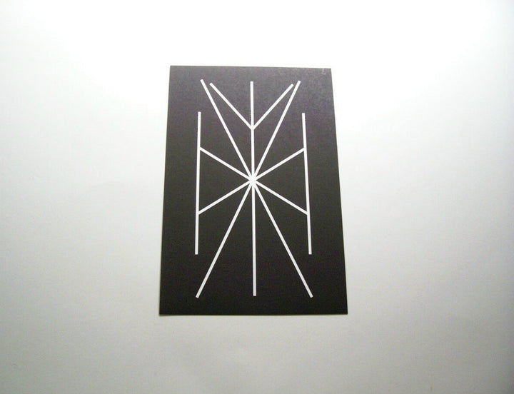 Crossroads Protection 2 Bind Rune Black Altar Card by Chained Dolls