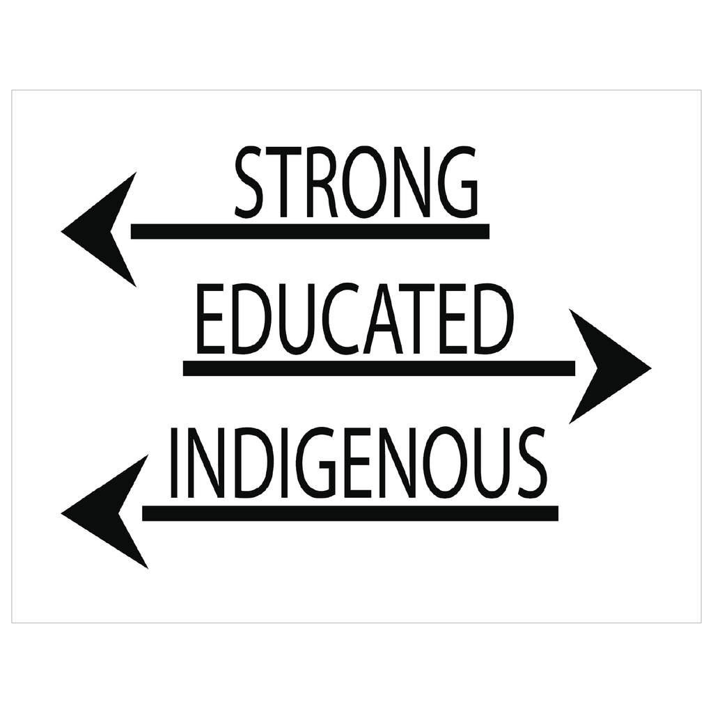 Strong Educated Indigenous Art Prints by Chained Dolls