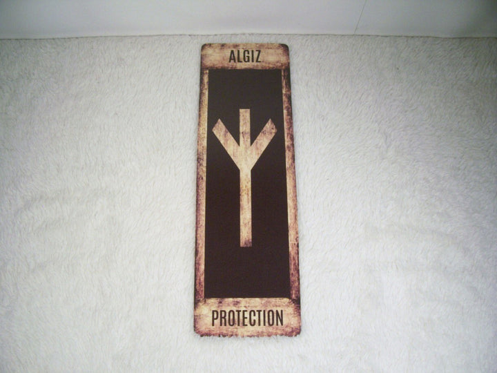 Algiz Brown Grunge Bookmark by Chained Dolls
