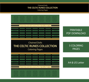 The Celtic Runes Collection Coloring Pages by Chained Dolls
