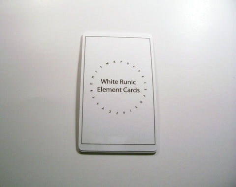 White Runic Element Cards by Chained Dolls