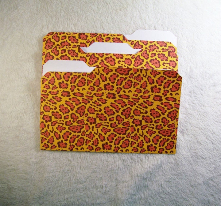 Animal Print 2 Mini File Folders by Chained Dolls