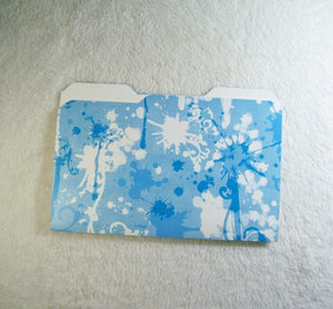 Blue Grunge Mini File Folders by Chained Dolls