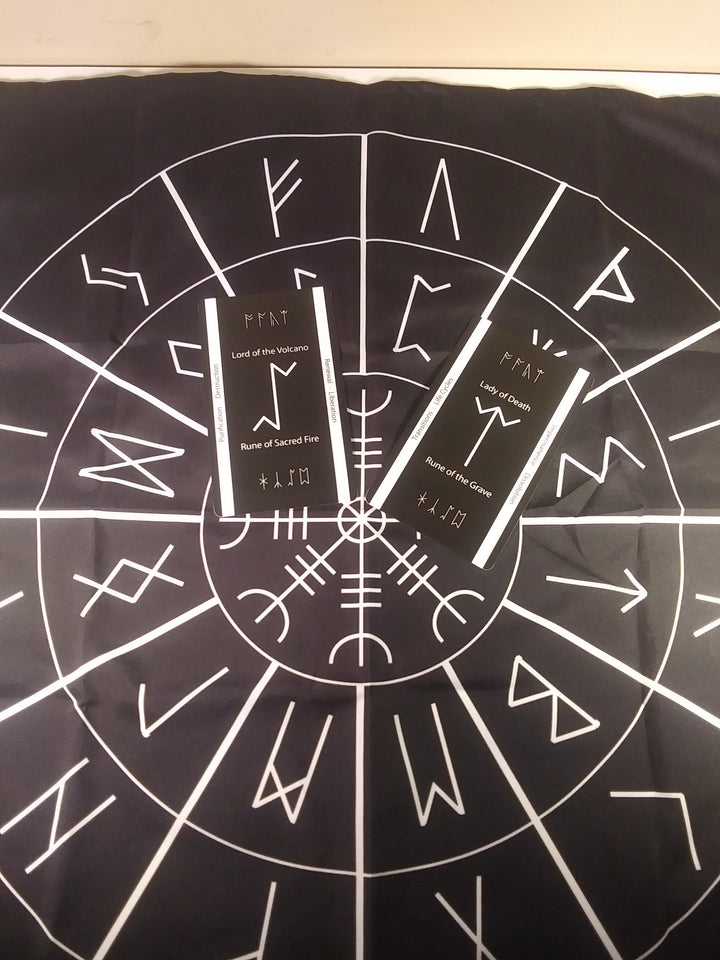 Aegishjalmr Circle Runes Casting Cloth by Chained Dolls