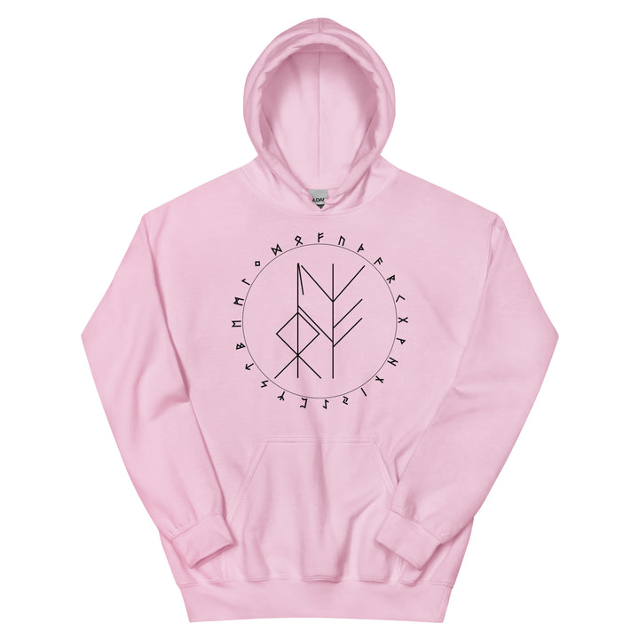Ancestral Power Bind Rune Light Pink Unisex Hoodies by Chained Dolls