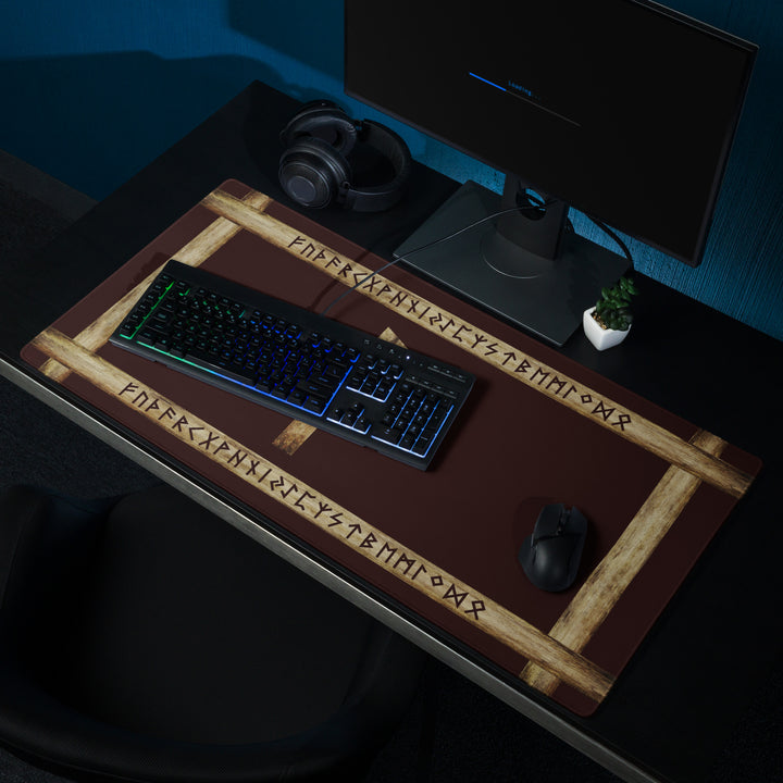 Ansuz Brown Grunge Gaming Mouse Pad by Chained Dolls