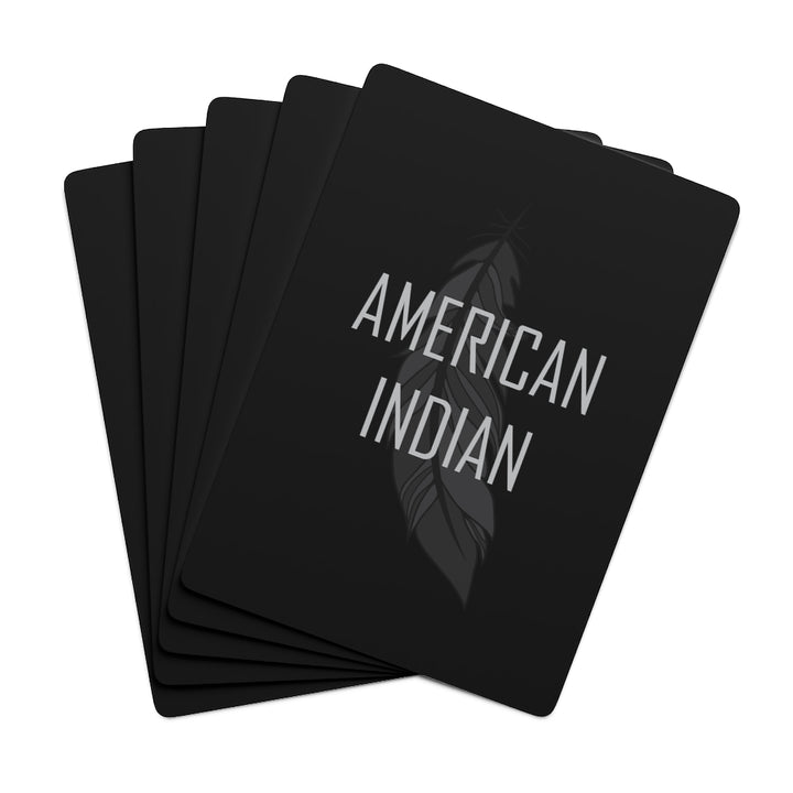 American Indian Feather Poker Cards by Chained Dolls