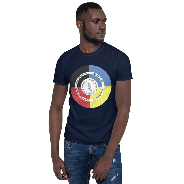 Custodians of Mother Earth Navy Unisex T-shirt by Chained Dolls