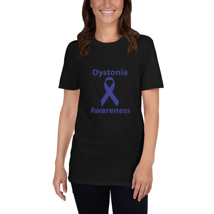 Dystonia Awareness Ribbon Black T-shirts by Chained Dolls