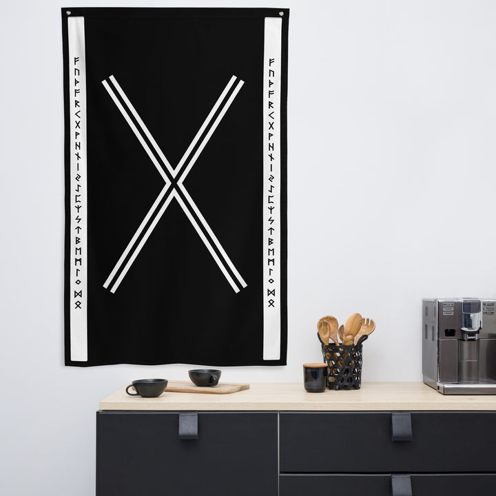Gebo Black and White Wall Hanging by Chained Dolls