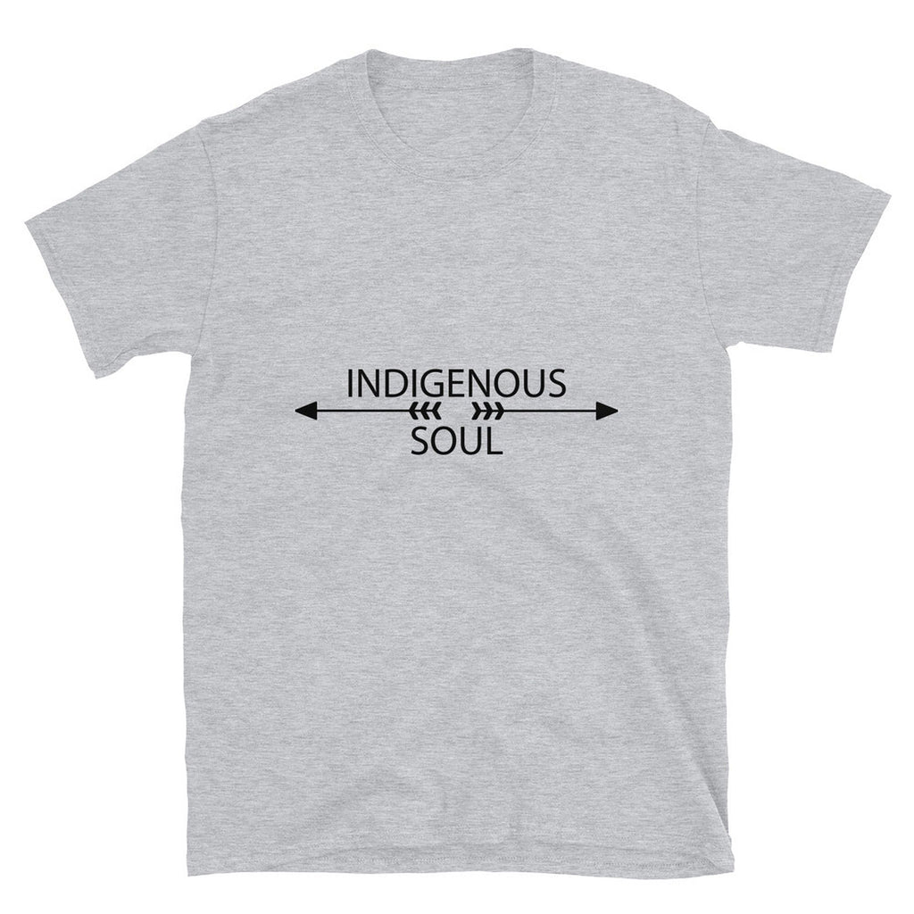 Indigenous Soul Arrows Sport Grey T-shirts by Chained Dolls