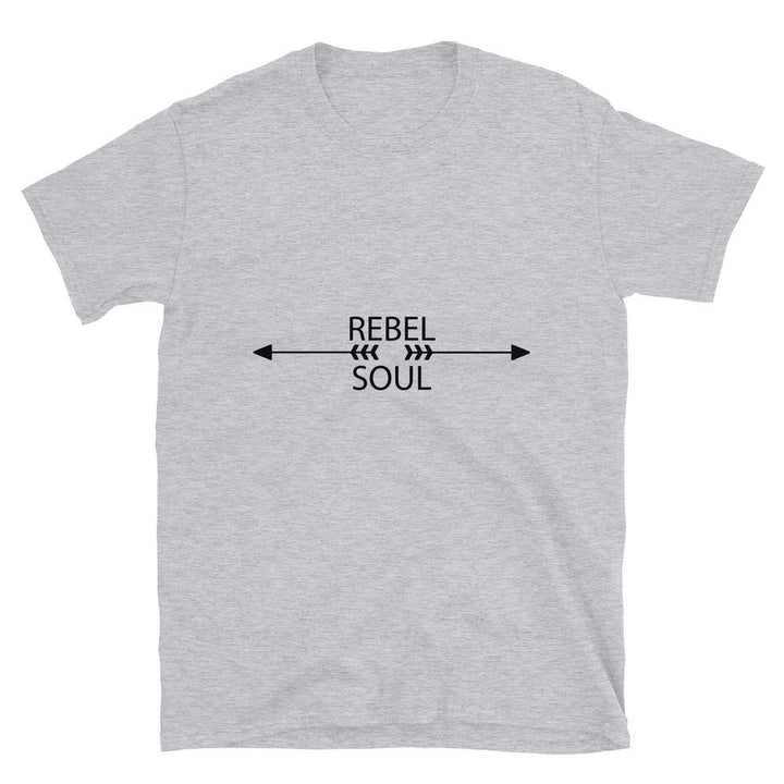 Rebel Soul Arrows Sport Grey Unisex T-shirts by Chained Dolls