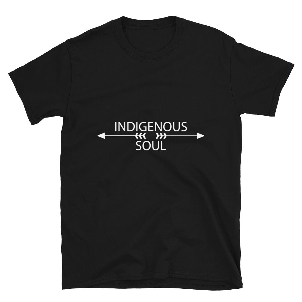 Indigenous Soul Arrows Black T-shirts by Chained Dolls