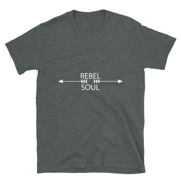 Rebel Soul Arrows Dark Heather Unisex T-shirts by Chained Dolls