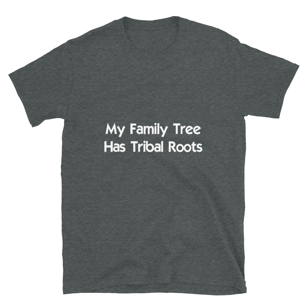 Tribal Roots Dark Heather Unisex T-shirt by Chained Dolls