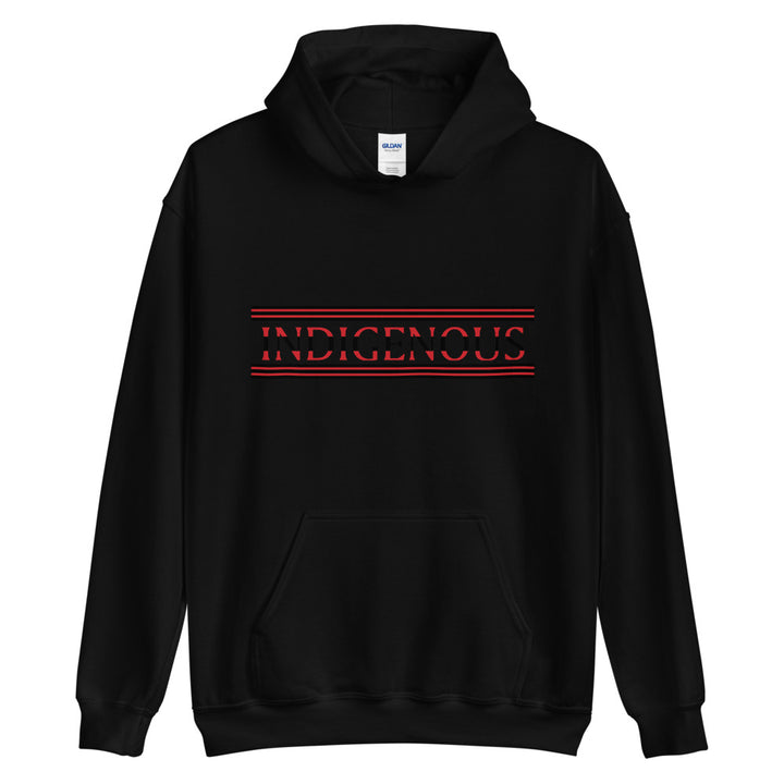 Indigenous Red and Black Black Hoodies by Chained Dolls