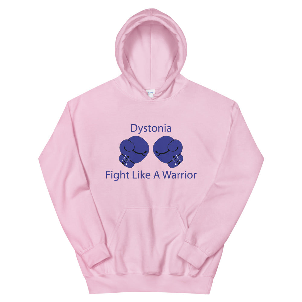 Dystonia Fight Like A Warrior Light Pink Hoodies by Chained Dolls