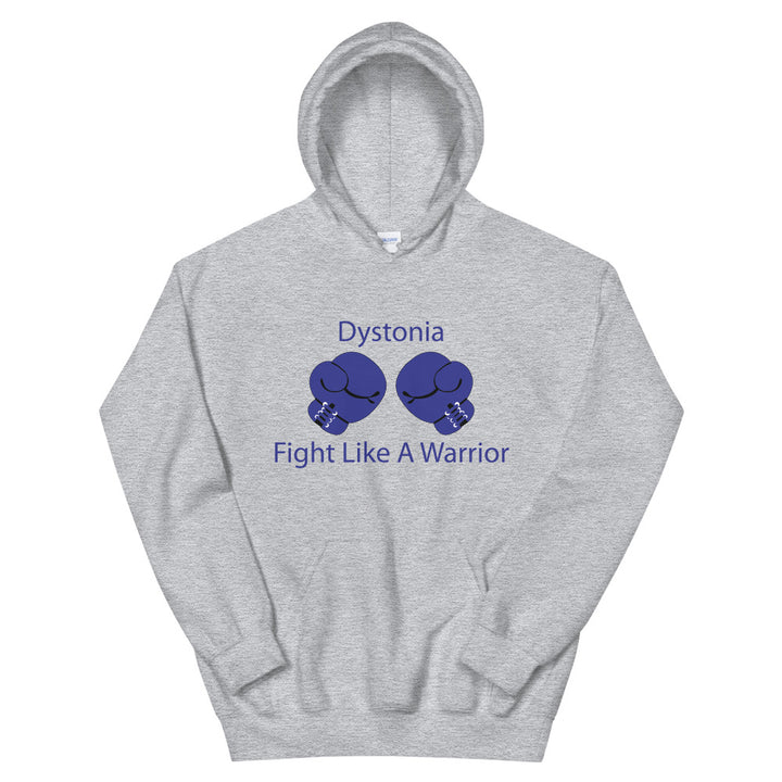 Dystonia Fight Like A Warrior Sport Grey Hoodies by Chained Dolls